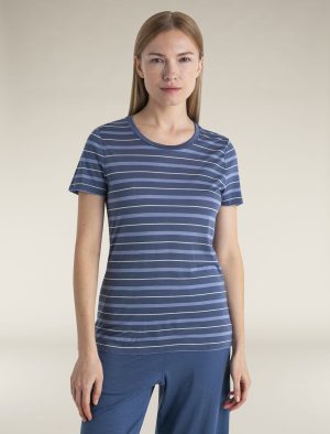 Women's Merino Blend Wave T-Shirt Stripe