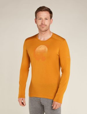 Men's Merino 200 Oasis Long Sleeve Crew Thermal Top Ruapehu Round