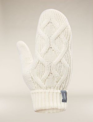 Unisex Merino Cable Knit Mittens