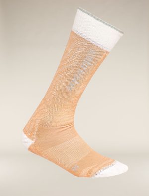 Women's Merino Ski+ Light Over The Calf Socks Mountain Contour