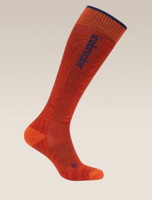 Men's Merino Ski+ Light Over The Calf Socks Mountain Contour