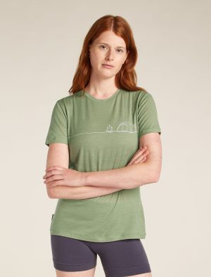 Women's Merino 150 Tech Lite Short Sleeve T-Shirt Single Line Camp