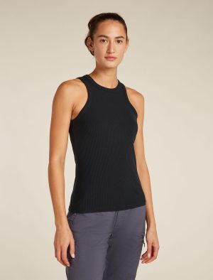 Women's Merino Blend Rib Lotus Tank