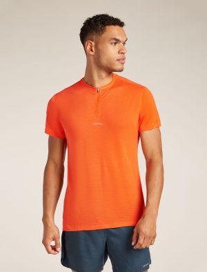 Men's Merino Blend 125 Cool-Lite™ Speed Short Sleeve Quarter Zip Top