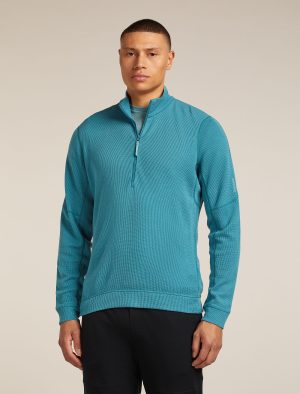 Men's Merino 260 Waffle Knit Wander Long Sleeve Half Zip
