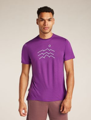 Men's Merino Blend 125 Cool-Lite™ Sphere Short Sleeve T-Shirt Across the Peaks