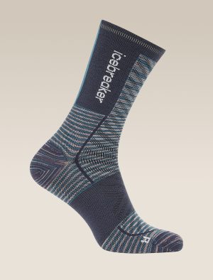 Men's Merino Blend Run+ Ultralight Crew Socks Fusion Dye