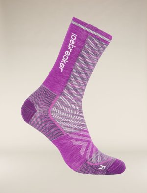 Women's Merino Blend Run+ Ultralight Crew Socks Fusion Dye