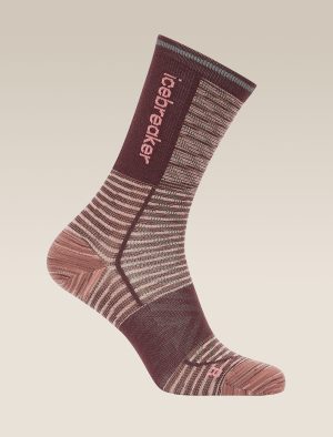 Women's Merino Blend Run+ Ultralight Crew Socks Fusion Dye