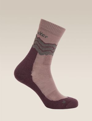 Men's Merino Hike+ Medium Crew Socks Across the Peaks