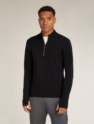 Men's Merino icebreaker Anniversary Original Long Sleeve Half Zip Top