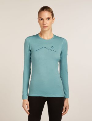 Women's Merino 200 Oasis Long Sleeve Crew Thermal Top Rainer Ridge