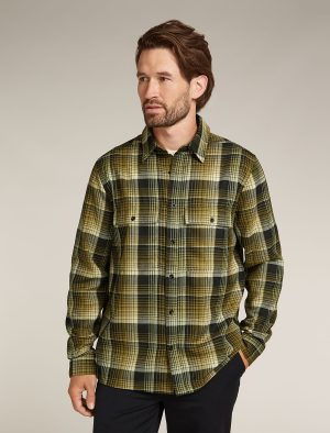 Men's Merino 200 Dawnder Long Sleeve Flannel Shirt Plaid