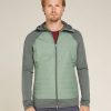 Men's Merino Blend Quantum Hybrid Long Sleeve Zip Hoodie