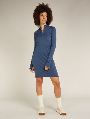 Women's Merino 260 Granary Long Sleeve Half Zip Dress