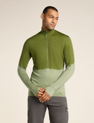 Men's Merino Blend 200 Realfleece™ Descender Long Sleeve Half Zip Top