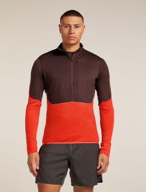 Men's Merino Blend 200 Realfleece™ Descender Long Sleeve Half Zip Top
